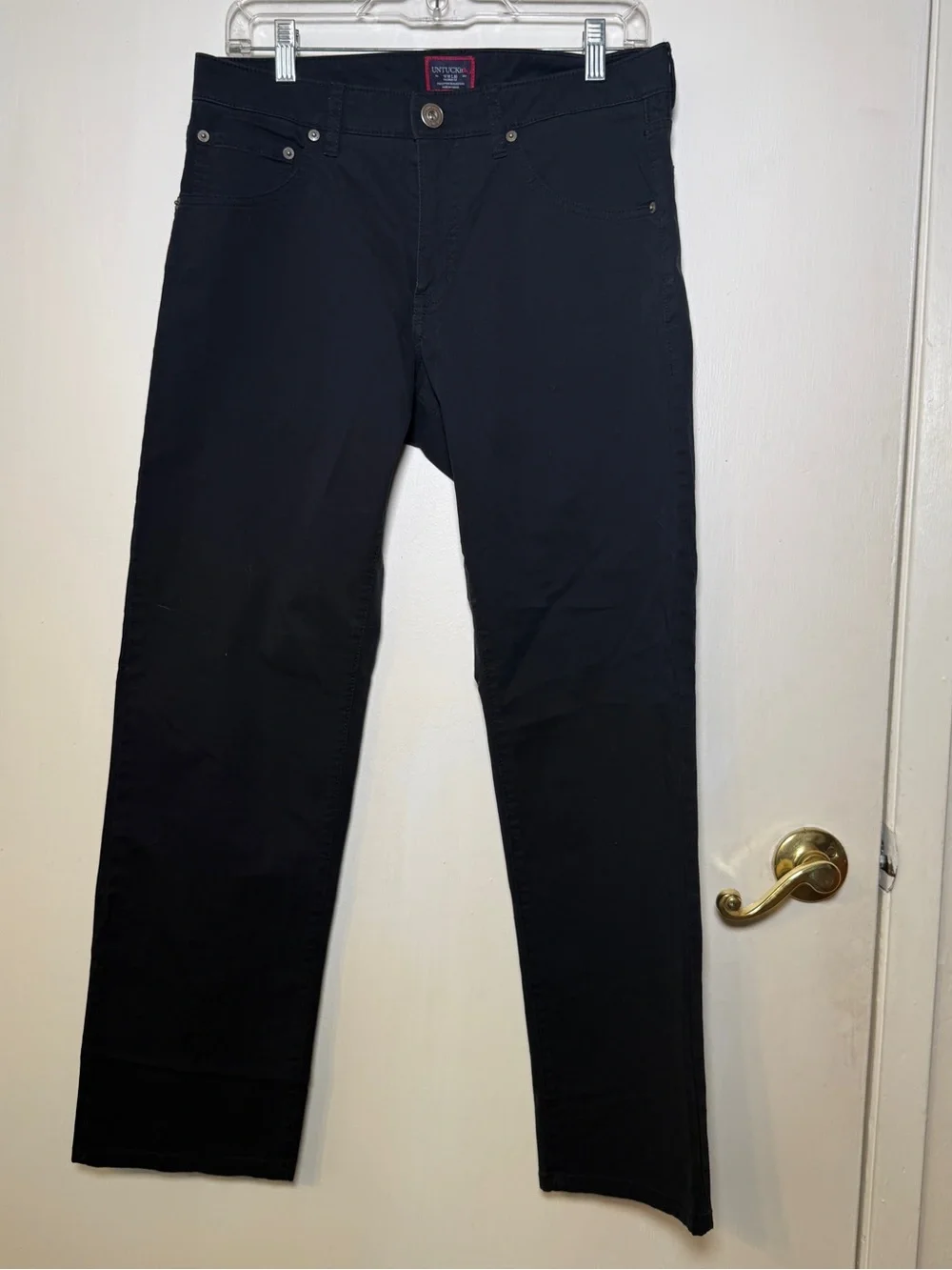UNTUCKit Men's Black Straight Jeans 30x30